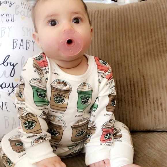 Starbucks inspired frappe romper baby 324 nwot - Picture 5 of 8